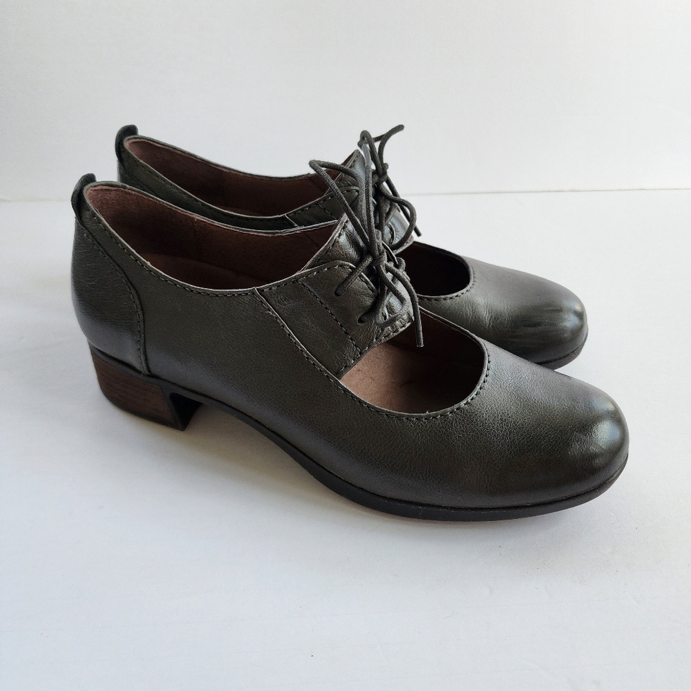 Dansko Women's Dark Gray Leather Shoes